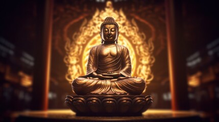 buddha statue in calm rest pose.Shakyamuni Buddha is a spiritual teacher, one of the three world religions. Given the name Siddhartha Gautama Siddhattha Gotama