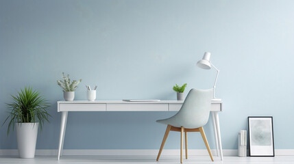 interior minimalist design office Generative AI