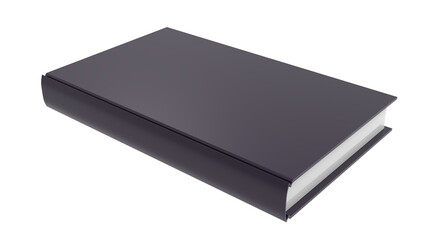 black book isolated on white