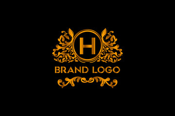  Luxury, royal, monogram, latter, ornament, modern, elegant logo design