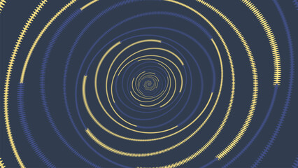 Abstract Spiral minimalist dotted vortex type background.