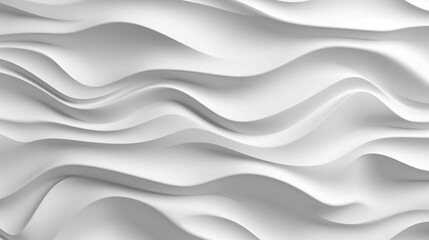 Obraz na płótnie Canvas 3D illustration white seamless pattern waves light an.Generative AI