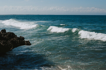 View of beautiful ocean waves