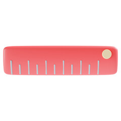 ruler back to school in red theme