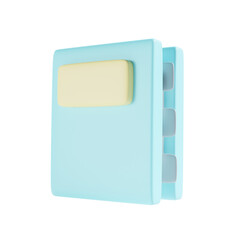 book back to school in blue theme