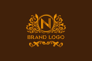 This is a Luxury, royal, monogram, latter, ornament, modern, elegant logo design