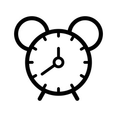 alarm clock icon vector illustration