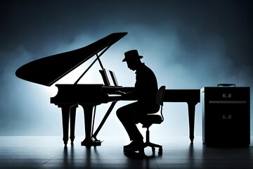 musician playing piano