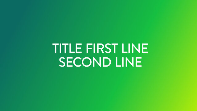 Title End Slate with 4 Text Animations