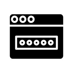 Solid Web Password icon