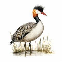 Fototapeta premium grebe portrait