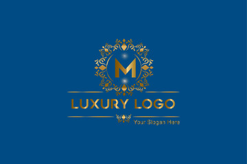 This is a Luxury, royal, monogram, latter, ornament, modern, elegant logo design