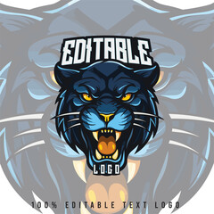 Vector Panther Sport Logo Illustration