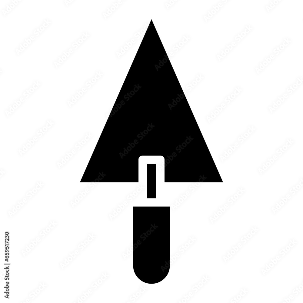 Sticker Solid Trowel icon