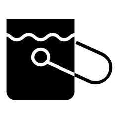 Solid Paint roller icon