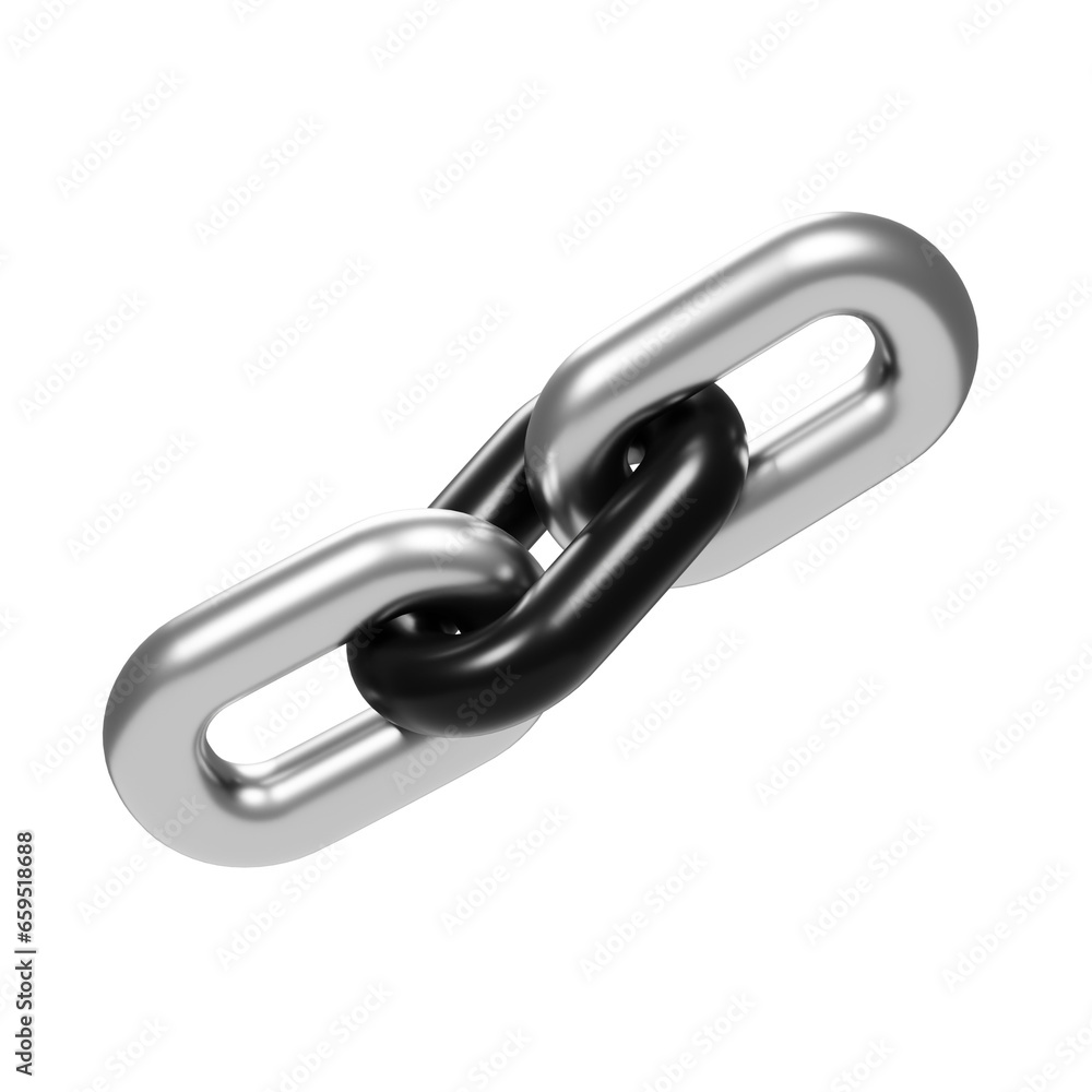 Poster graphic design tools icon concept. 3d rendering chain icon