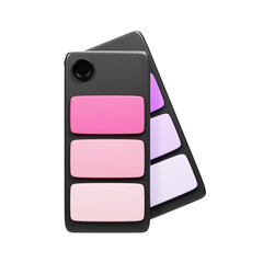3d rendering color selection icon. Graphic design tools icon concept