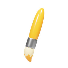 Graphic design tools icon concept. 3d rendering brush icon