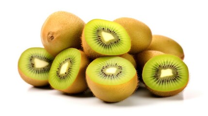 Fototapeta premium kiwi fruit isolated on white background