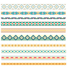 Set vector coloured ornaments collection