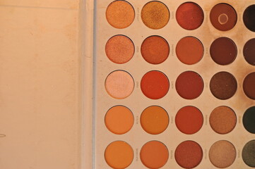 paleta de cores de maquiagem 