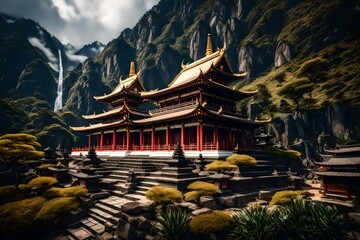 Fototapeta premium chinese temple in the morning