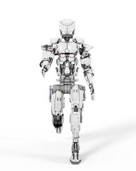 Fototapeta premium master robot is walking and marching