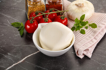 Italian cheese mozzarella buffalo ball