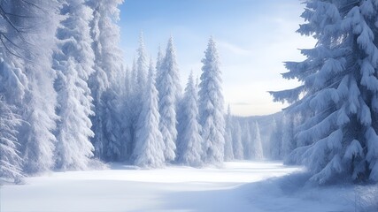 Background design of a winter morning. Winter background. Winter wallpaper. Winter season pictures