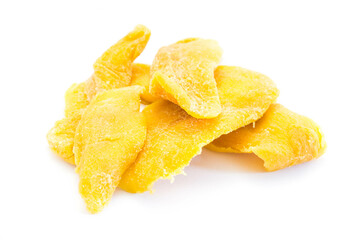 Dried mango isolated on white background