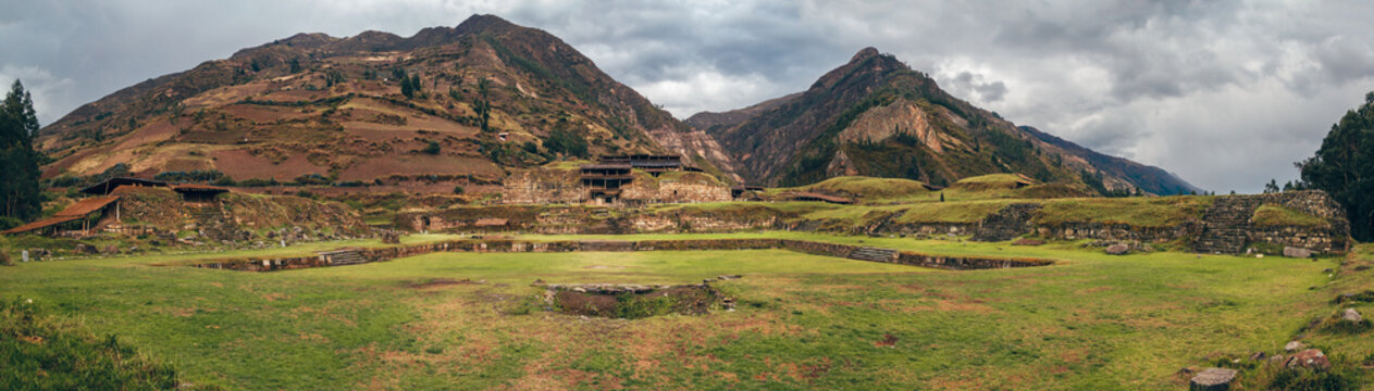 Historical heritage: complete view of Chavin de Huantar