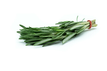 fresh rosemary isolated on white background