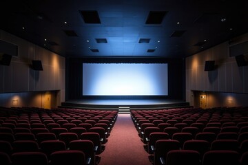 Naklejka premium wide-angle shot of a modern auditorium