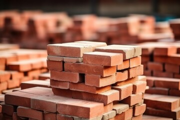 pile of bricks divided into different stacks