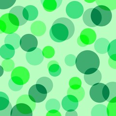Green circles background with blur effect