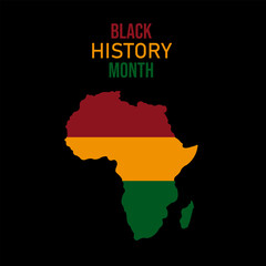 Obraz premium vector graphic of black history month good for national black history month celebration. flat design. flyer design.flat illustration.