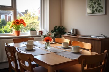dining area in a student shared house