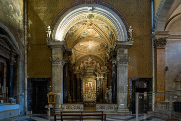 Cappella San Domenico, largest chapel of Santa Maria sopra Minerva church in Rome, Italy
