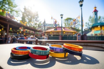 security wristbands for amusement parks - obrazy, fototapety, plakaty