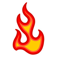 illustration of a burning fire