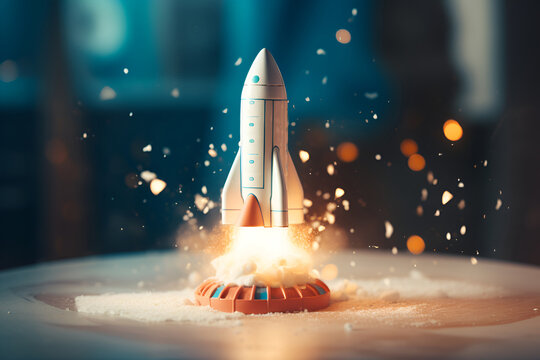 3D rendering of a cartoon rocket launcher 1