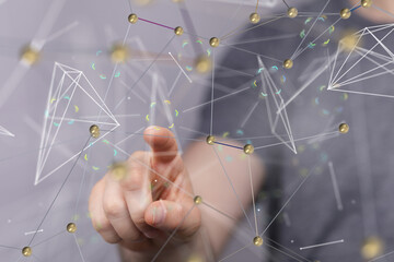 conference Digital Network and data concept 3d