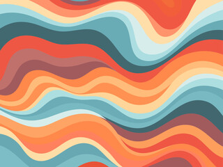 Retro background with colorful stripes. - 659556295