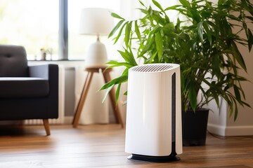 air purifier in an indoor room