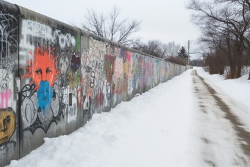 graffiti wall criticizing police
