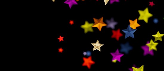 Fototapeta premium XMAS Holiday golden decoration, glitter frame isolated - - colourful