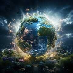 earth in space