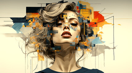 Abstract illustration of the transience of human life