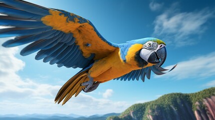 Flight of Colors: Blue and Yellow Macaw Photography and Art