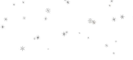 Winter Snow Showers: Spectacular 3D Illustration Showcasing Falling Christmas Snowflakes